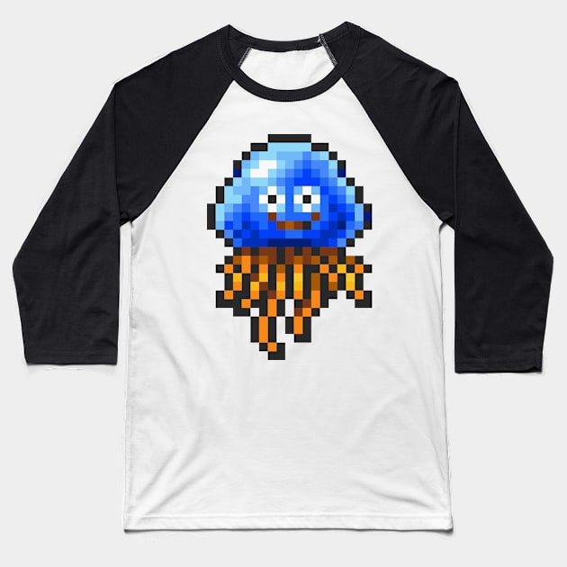 Healing Slime Sprite Baseball T-Shirt by SpriteGuy95